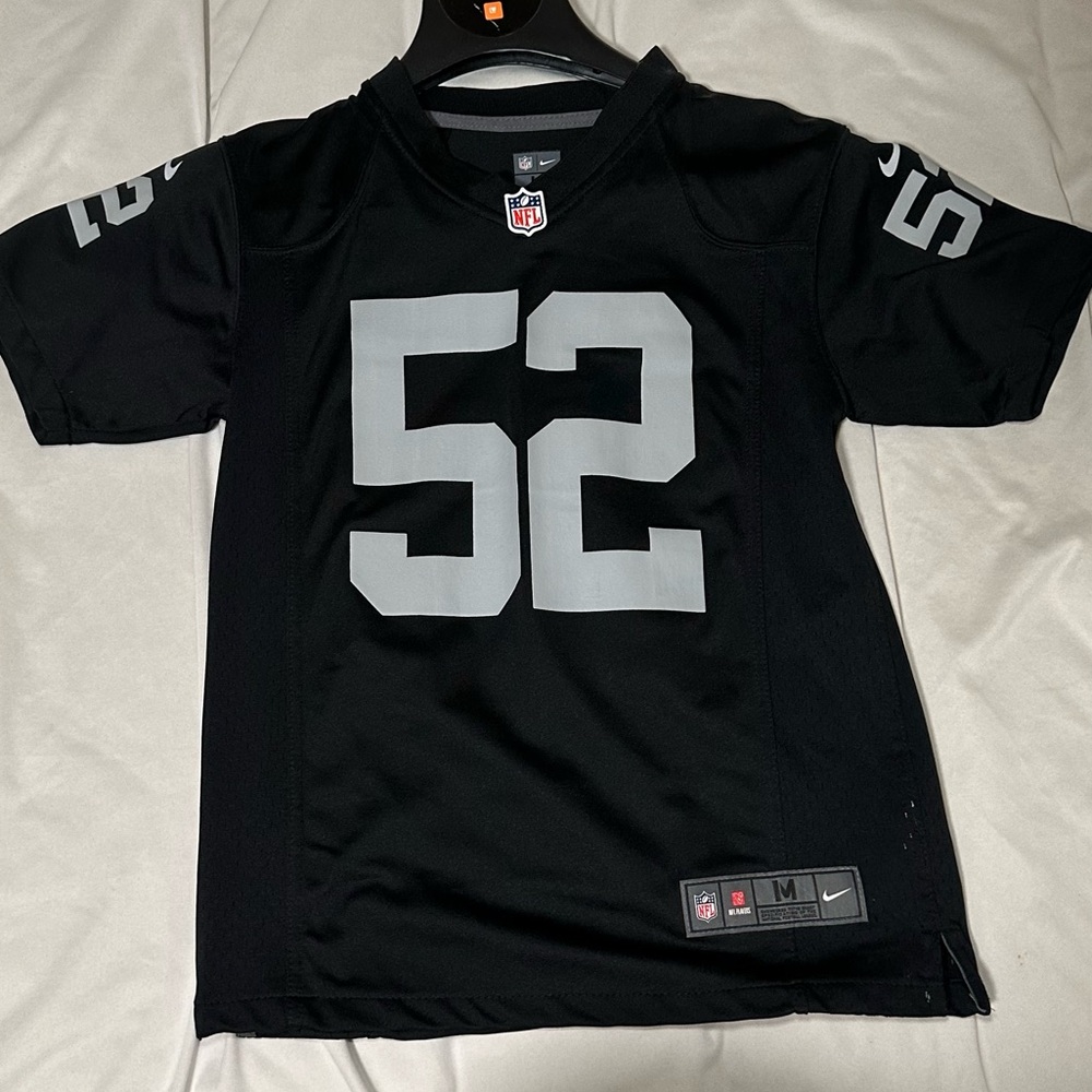 Signed Khalil Mack Raiders Nike NLF Jersey